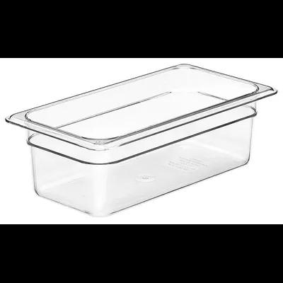 Food Pan 0.333X4 IN Clear Plastic 1/Each