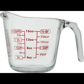 Measuring Cup 16 FLOZ Glass Clear 4/Case