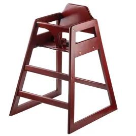 High Chair Mahogany Stackable ASTM-F404 18 Compliant 1/Each