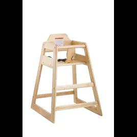 High Chair Natural Stackable ASTM-F404 18 Compliant 1/Each