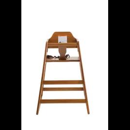 High Chair Walnut Stackable ASTM-F404 18 Compliant 1/Each