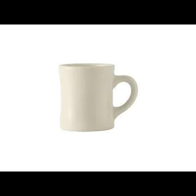 Diner Mug 4.625X3.375X4.625 IN 9 OZ China American White Eggshell Round 24/Case