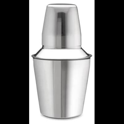 Bar Shaker 3.125X3.125X5.875 IN 8 FLOZ Stainless Steel Silver 3-Piece Set Dishwasher Safe 6 Count/Case