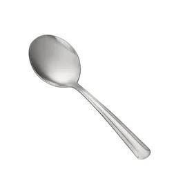 Dominion Bouillon Spoon 6 IN Stainless Steel Medium Weight Silver Frost Finish Dishwasher Safe 12/Pack