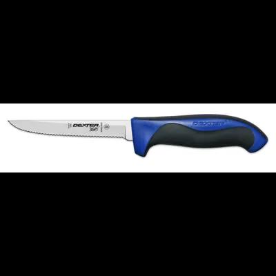 360 Series Utility Knife 5 IN Carbon Steel Blue Scalloped 1/Each