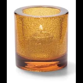 Votive Candle Holder Tealight Candle Holder 2.75X2.88 IN Glass Amber Jewel Round 1/Each