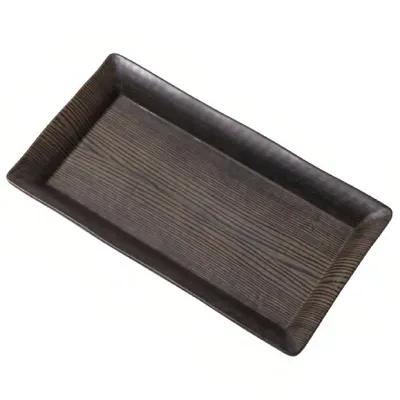 Platter 14.25X7.5 IN Melamine Walnut Wood 1/Each