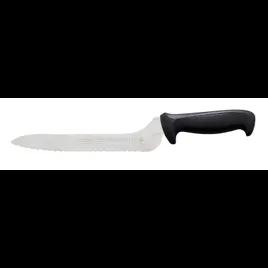 Bread Knife 9 IN Stainless Steel Black Offset 1/Each