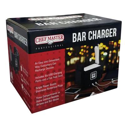 Bar Charger 3 Compartment Includes Six USB Charging Ports and a Five Foot Cord Caddy 1/Each