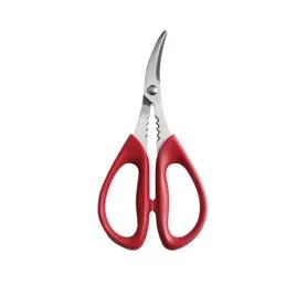 Maine Man Seafood Shears 7.25 IN Stainless Steel Acrylonitrile Butadiene Styrene (ABS) Red Dishwasher Safe 1/Each