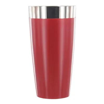 Bar Shaker 28 OZ Vinyl Coated Metal Red 1/Each