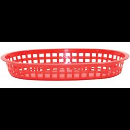 Fast Food Basket 10.5 IN Red Platter Style 1/Each