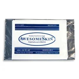 Apron 24X24 IN White LDPE Disposable 100/Box