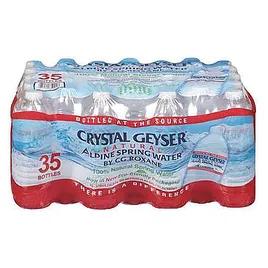 Crystal Geyser® Water 16.9 OZ PET Bottle 35/Case