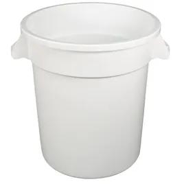 Gator® Trash Can 17.40X15.40X17.30 IN 10 GAL White Round PET 1/Each