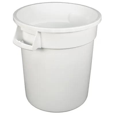 Gator® Trash Can 17.40X15.40X17.30 IN 10 GAL White Round PET 1/Each