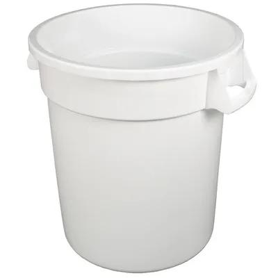 Gator® Trash Can 17.40X15.40X17.30 IN 10 GAL White Round PET 1/Each