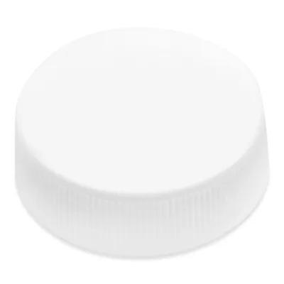 Cap PP White For Bottle Ribbed 1/Each