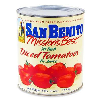 San Benito Diced Tomato In Juice #10 CN 6/Case