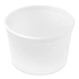 Take-Out Container Base 64 OZ LDPE Natural Round Squat 250/Case