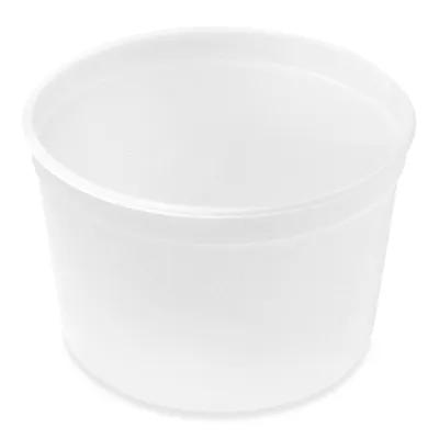 Take-Out Container Base 64 OZ LDPE Natural Round Squat 250/Case