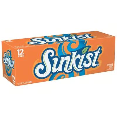 Sunkist Orange Soda 12 OZ 12/Case