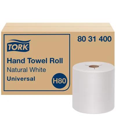 Tork Roll Paper Towel H80 8IN X800FT White Standard Roll Embossed Refill 7.8IN Roll 1.925IN Core Diameter 6 Rolls/Case