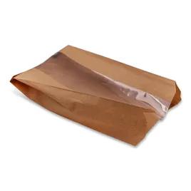 Bread Loaf Bag 7X3X12.75 IN Kraft Panel With Window 1000/Case