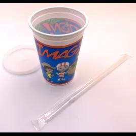 Cup, Lid & Straw Combo Kid 12 OZ White Imagination 120/Case