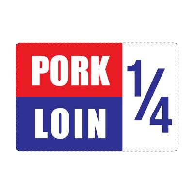 Pork Loin Label Red Blue 1000/Pack