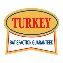 SL396TR Turkey Satisfaction Guaranteed Label 500/Pack