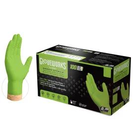 Gloves Large (LG) Green 8MIL Textured Nitrile Powder-Free 100 Count/Box 10 Box/Case 1000 Count/Case