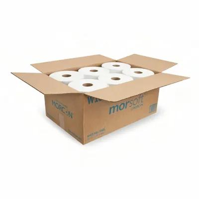 Morsoft® Roll Paper Towel 10IN X800FT 1PLY White Hardwound 2IN Core Diameter 6/Case