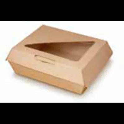 Bagcraft® EcoCraft Eco-Flute® Take-Out Box Hinged 7.88X5.94X2.75 IN Corrugated Cardboard Kraft White Rectangle 200/Case
