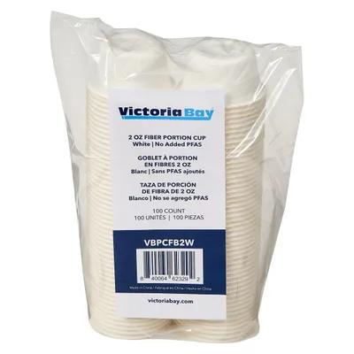 Victoria Bay Souffle & Portion Cup 2 OZ Pulp Fiber White 2000/Case