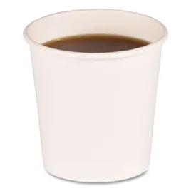 Boardwalk® Hot Cup 4 OZ Poly-Coated Paper White 50 Count/Pack 20 Packs/Case 1000 Count/Case