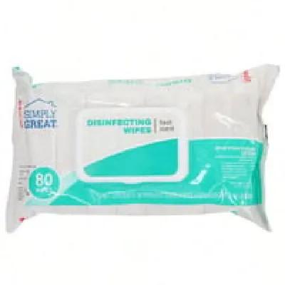 Surface Disinfectant Wipe 80 Sheets/Pack 12 Packs/Case