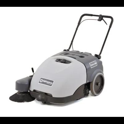 Advance Floor Sweeper 39X31.5X24.4 IN 28IN Gray Walk Behind On-Board Charger Pad No-Maintenance Gel Battery 1/Each