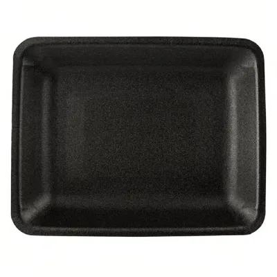 4P Meat Tray Foam Black 300/Case