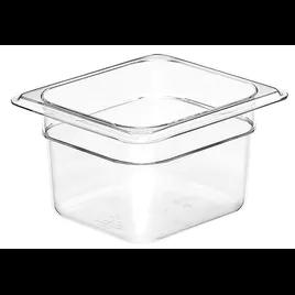 Food Pan 1/6 Size 4 IN Clear Deep 1/Each
