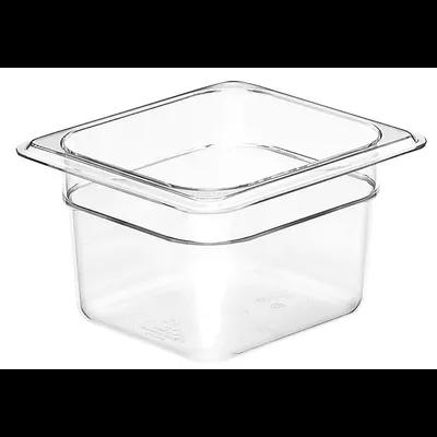 Food Pan 1/6 Size 4 IN Clear Deep 1/Each