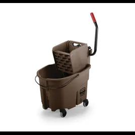 WaveBrake® Mop Bucket & Wringer 35 QT Plastic Brown Side Press 1/Case