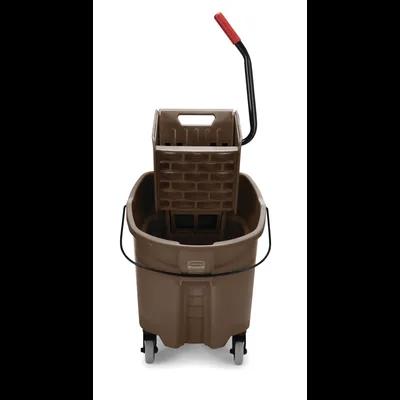 WaveBrake® Mop Bucket & Wringer 35 QT Plastic Brown Side Press 1/Case