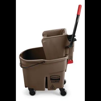 WaveBrake® Mop Bucket & Wringer 35 QT Plastic Brown Side Press 1/Case