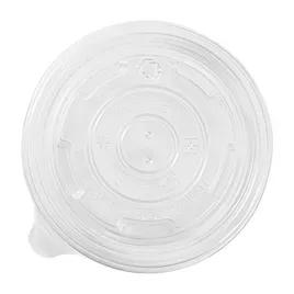 Karat® Lid Flat 3.7 IN PP Clear Round For 8-10 OZ Container 1000/Case