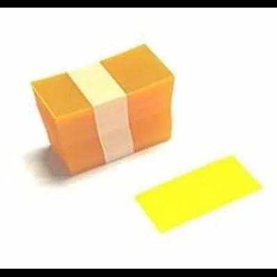 Shelf Strip 1.25X3.25 IN Plastic Yellow 250/Pack