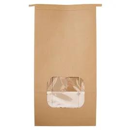 Tortilla Chip Bag Large (LG) 7.5X4.25X14.65 IN Kraft With Window 250/Case