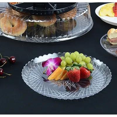 Platter Pleasers Serving Tray 18 IN Plastic Clear Round 36/Case