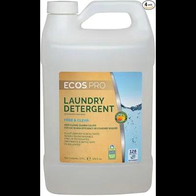 ECOS PRO Unscented Laundry Detergent 128 OZ Liquid Dye Free 4/Case