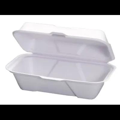 Hoagie & Sub Take-Out Container Hinged 9.1X5X3 IN Pulp Fiber White 250/Case